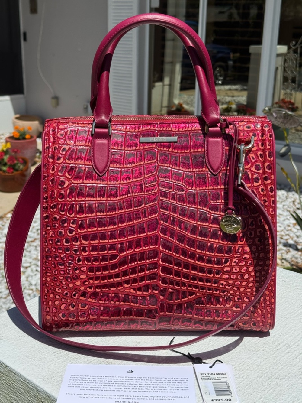 Brahmin Caroline Pomegranate Amalthea NWT